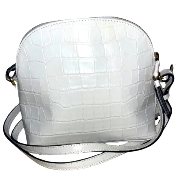 Radley London Women's Chelsea Faux Croc Zip Top Cross-Body, White - Picture 9 of 13